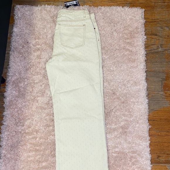 Jaded London Cream Ecru Slouchy Jeans 
